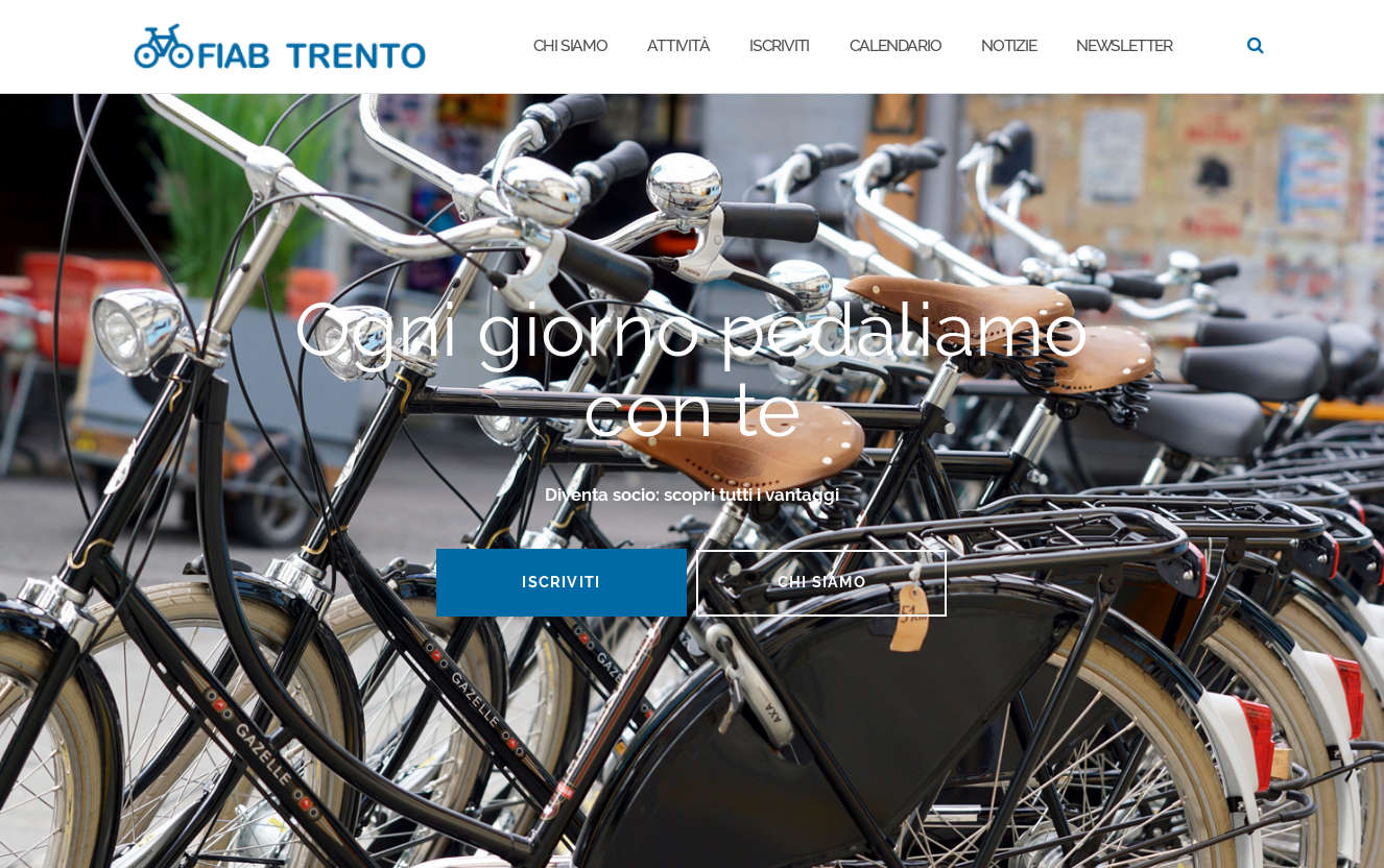screenshot del sito di FIAB Trento
